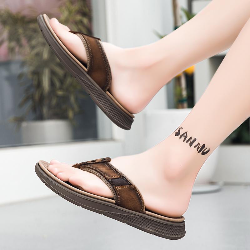 Fashion Summer casual men's slippers Breathable and Comfortable Luxury Style Outdoor leisure beach Street Plus Size Quality shoes
