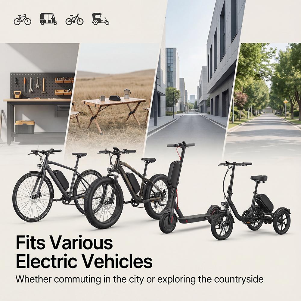 EU Stock 48V 25Ah Electric Bicycle Battery with 21700 Cells and 50A BMS DDP Europe Delivery CE UN38.3 Certified E-bike Battery