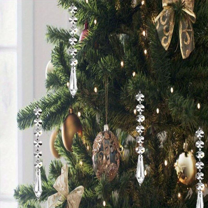 Hängende Kristalle für Mittelstücke Acryl-Kronleuchter Girlande Perlenstränge Prisma Dekorationen Hochzeitsparty Weihnachtsbaumschmuck Klar Taiwan Hergestellt