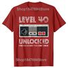 Funny Level 40 Unlocked Graphic Tshirts Men Womens Fashion Casual Born in 1984 TShirt 40 Years Old 40th Oversized T Shirt