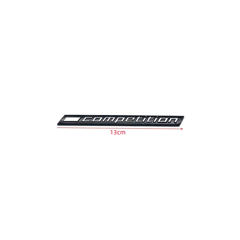 Silver Black COMPETITION Bar Underlined Emblem for BMW Thunder Edition M1 M2 M3 M4 M5 M6 M7 M8 X3M X4M X5M X6M Car Trunk Sticker OT4