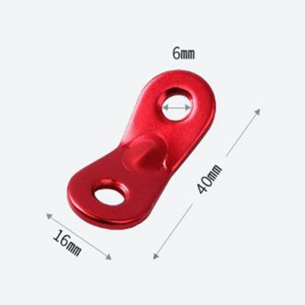 4mm Outdoor Tent Guyline Ropes Aluminum Alloy with 2 Holes Adjuster Tensioner Adjustment Buckles 4M Length