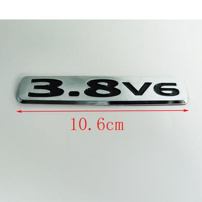 

For Mitsubishi Pajero v73 v87 v93 v97 Car Sticker Logo 3.8 V6 displacement letter logo 1pc