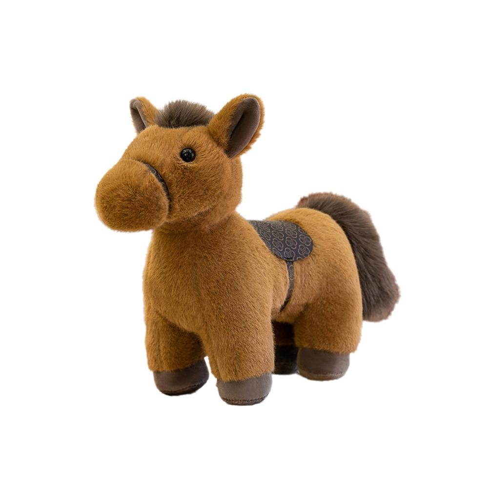 

Long Hair Horse Plush Doll Stuffed Plush Horse Pendant New Long-haired Pony Keychain Gift коричневый
