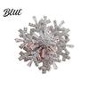 Black And White Brooch Snowflake Full Diamond Multifunctional Jewelry
