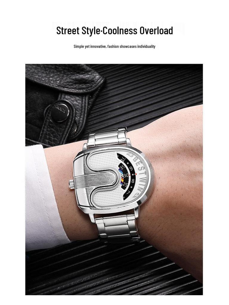 Doctorstone BESTWIN Men's Alloy Golden U-Shaped Fashion Watch