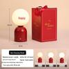 Red Mushroom Desk Lamp - Perfect for Bedroom, Bedside, or Wedding Decor, Adds a Festive Atmosphere.