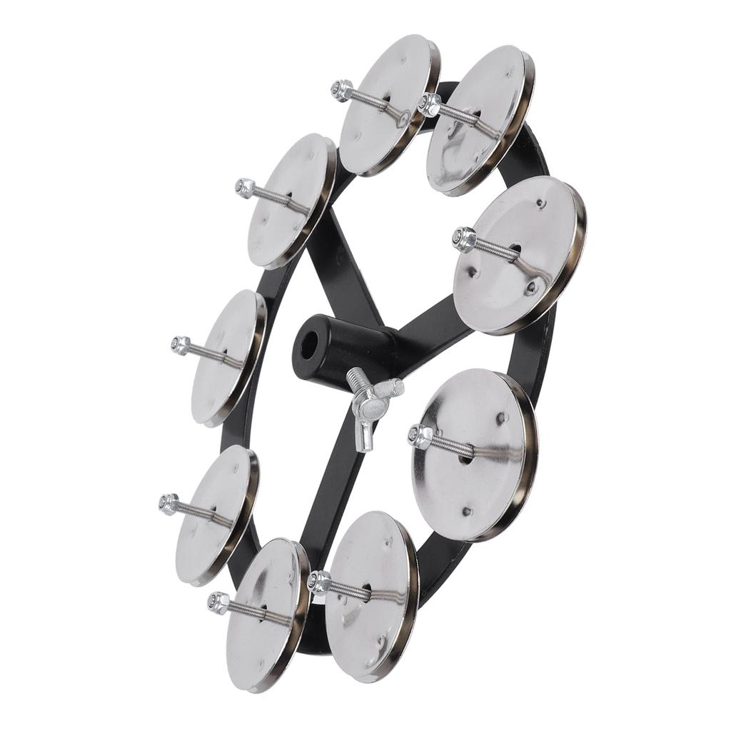 Trommelbecken Tamburin Schellen-Effekt Hi-Hat montierbar Perkussion Ching Ring Instrument Zubehör