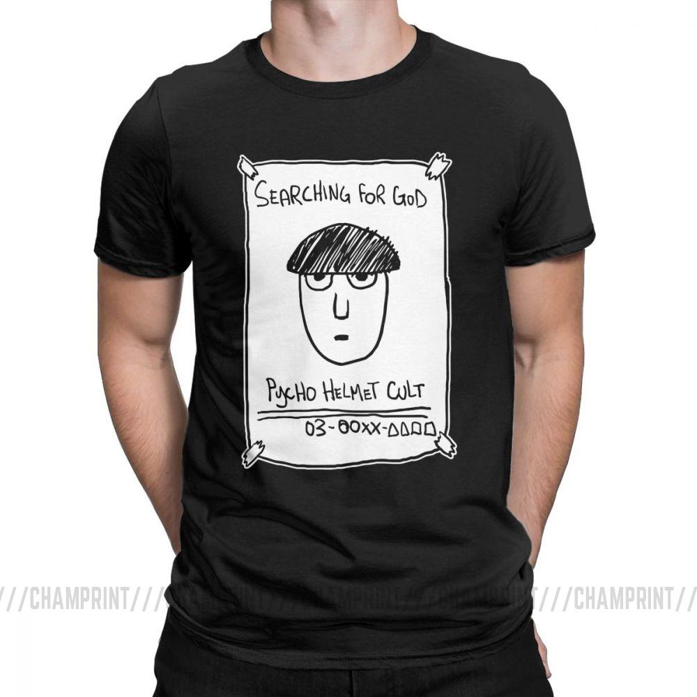 Fashion Mob Psycho 100 Where Is He T Shirt For Men Round Neck 100 Cotton