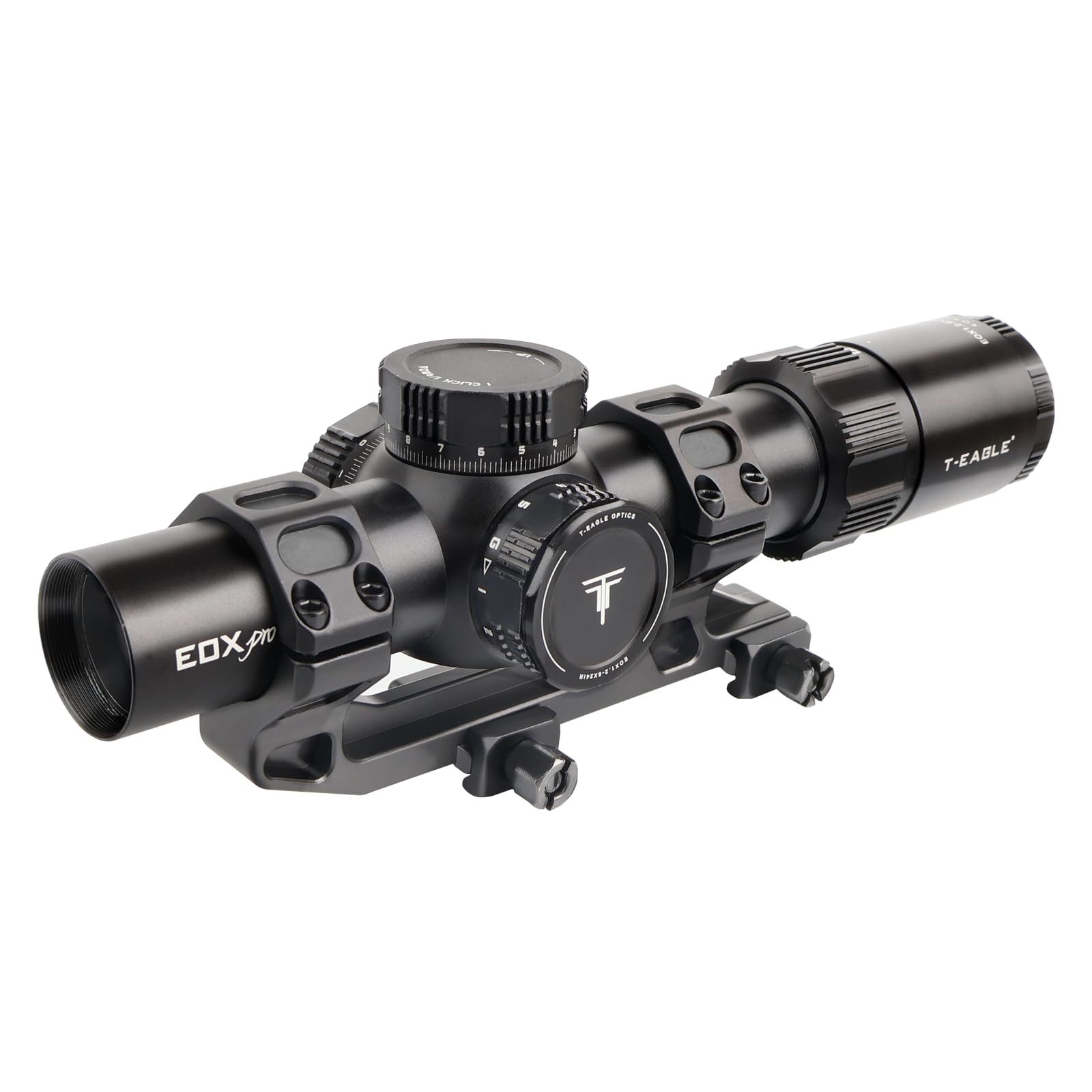 

T-EAGLE EOXPRO 1.2-6x24IR Variable Magnification Short Scope for Airsoft with One-Piece Mount (Black)