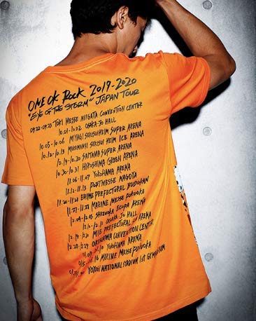 ONE OK ROCK 2019-2020 "Eye of the Storm" JAPAN Tour Official Merchandise T-Shirt - C/ORANGE (L)