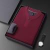 Men's Solid Color Fleece-Lined Sweatshirt, Winter Stand-Up Collar, Long-Sleeve Casual Base Layer.