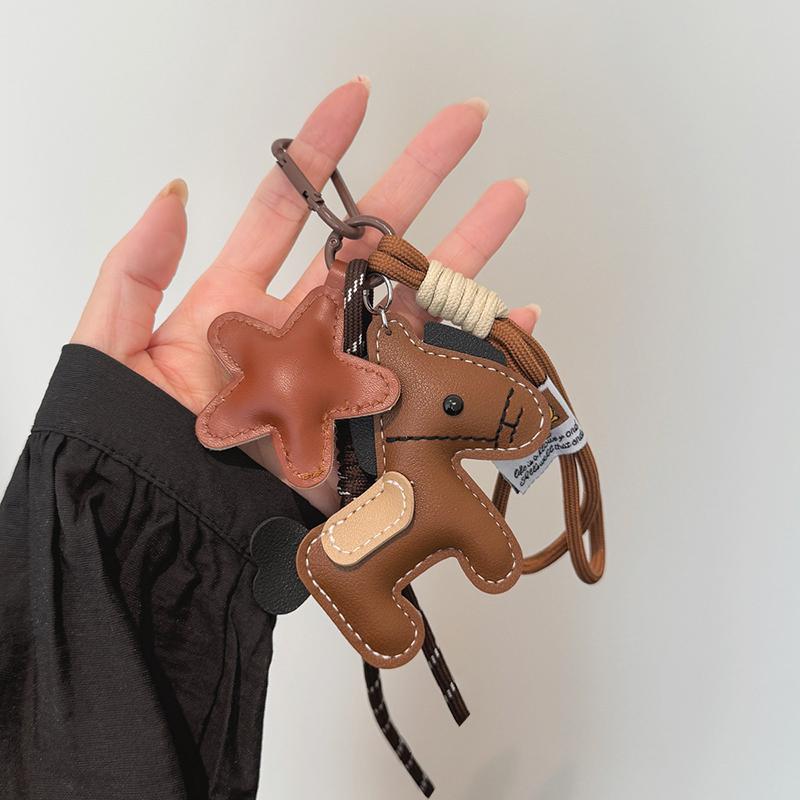 Mini Backpack Hanging Handbag Pendant Horse Faux Leather Bag Pendant Bags Accessories