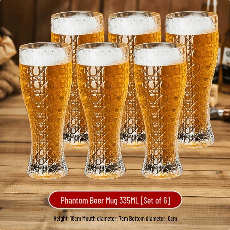 Xingduo Phantom 335ML Beer Glasses (6-Pack)