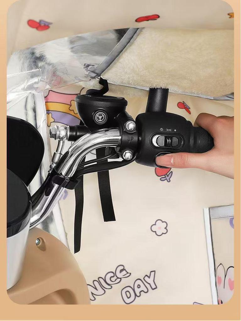 Ganzjahres-Doppelseitige Wasserdichte Windschutzscheibe für Elektrofahrräder