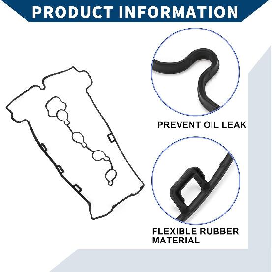 No.12605173 Valve Cover Gasket for Buick Regal CXL 2.0L L4-Flex 2011 / Cylinder Head Valve Seal Gasket/Durable Rubber Rocker Cover Gasket / 1 Pcs