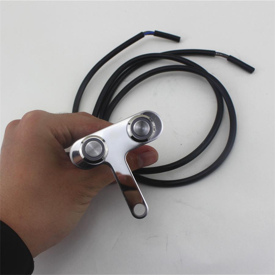 Universal Motorcycle Handlebar Mount Horn Engine Start Kill Switch CNC Aluminum