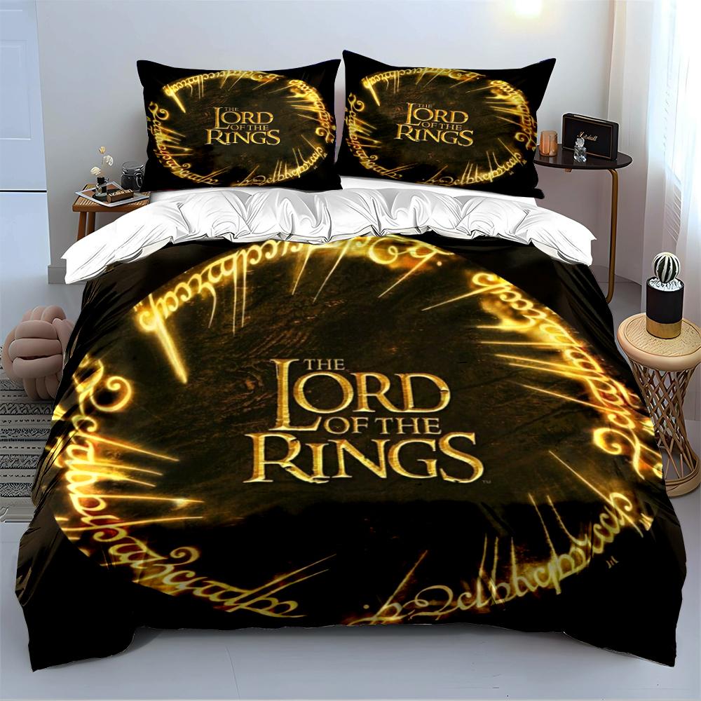 Lord of the Rings Bedding Set Design Bedding set (1 duvet cover, 2 pillowcases, duvet not included)