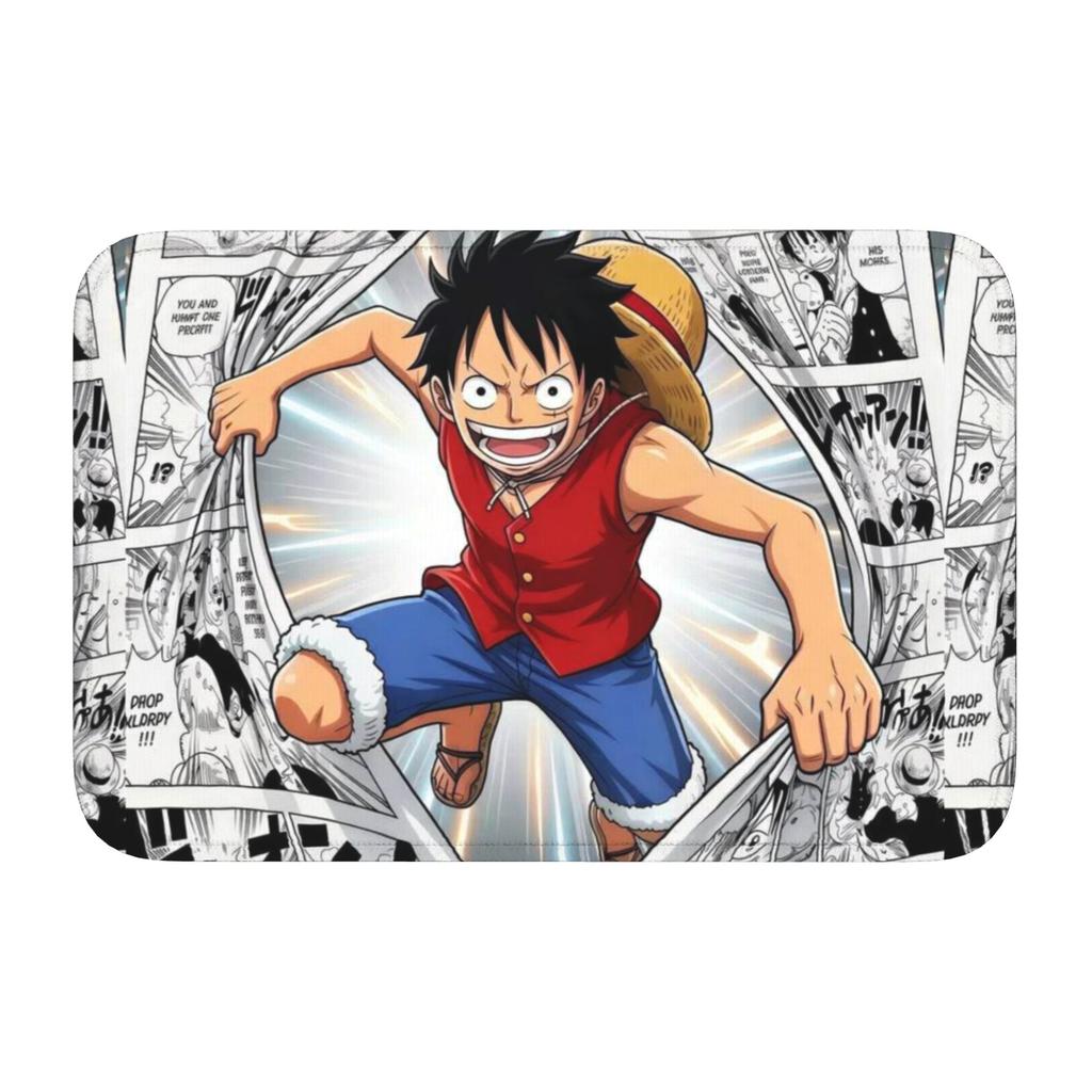 Anime One P-Pieces Front Door Floor Entrance Welcome Mat Outdoor Kitchen Bath Doormat Bedroom Living Room Carpet Rug Footpad
