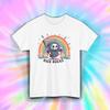 Kick Rocks Shirt Funny Grim Reaper Rainbow Cute Sarcastic Attitude Tee S-5XL