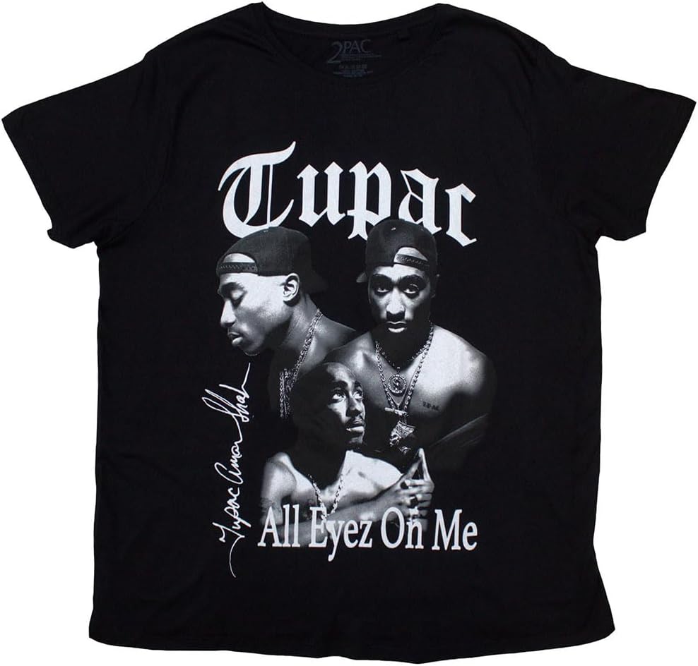 

Rock Off officially licensed products Men s Tupac All Eyez B&w T-Shirt Black S разноцветный