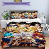 Set copripiumino 3 pezzi (1*Copripiumino + 2*Federe, Senza Nucleo), Set Biancheria da Letto con Stampa DRAGON BALL, Decorazione Camera da Letto, Stagione Unica, Regalo di Compleanno