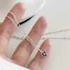 PANJBJ 925 Sterling Silver Line Necklace for Women Girl Fashion Concise  Individuality Jewelry Birthday Gift Dropshipping