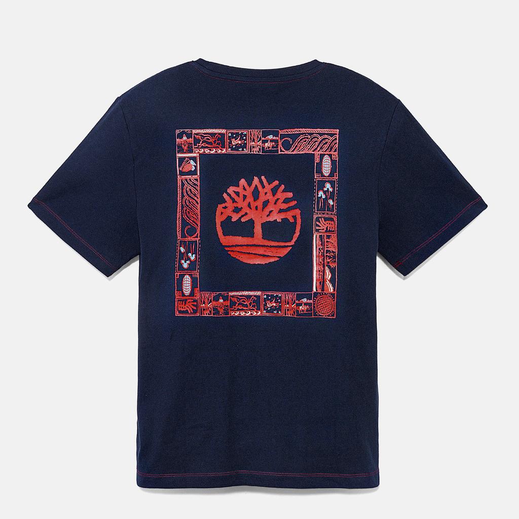 Timberland Casual Ribbed Knit Round Neck Short Sleeve T-Shirt Men Tops A5MYJ433