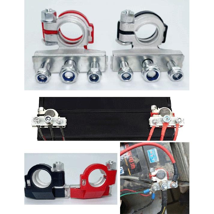 1 Pair Quick Release Battery Terminals Adapter Car Truck Caravan Workshop Tooling 12v Car Battery Connectors  Wire Cable