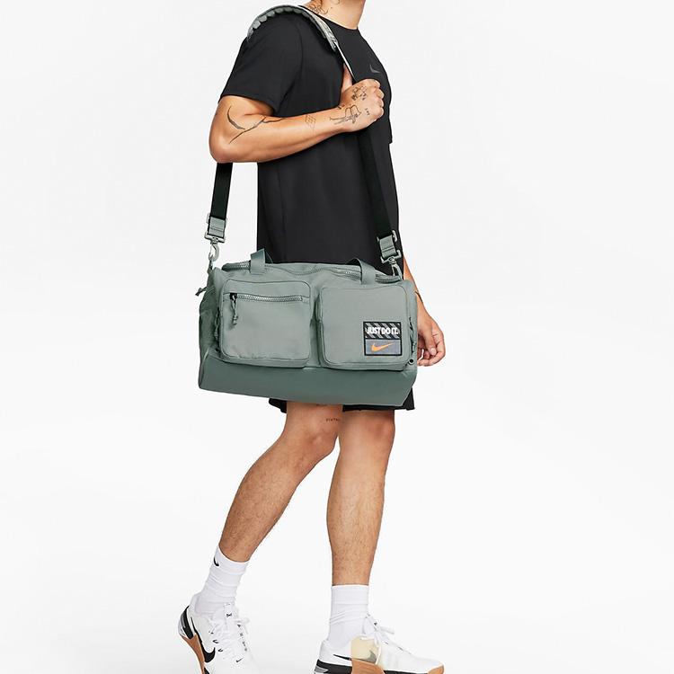 New Nike Fabric Gym Bag, Travel Bag, Shoulder Bag, Crossbody Bag, Handbag Regular Unisex Smoke Gray DQ5199-084