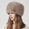 Autumn and winter furry basin hat versatile, warmth and cold protection, thick big head circumference for face enhancement, small plush bucket hat