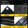Black Double Sunshade Waterproof Tarp - Outdoor Rainproof Cover Cloth