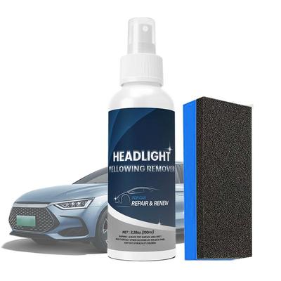 Înnorat Restaurare faruri Reparare faruri Curățător de polonez Kit de reparare faruri pentru faruri îngălbenite și oxidate