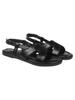 Shoetopia Women'S Snd-190 Flat Sandal-5 Kids Uk (Snd-190-Black)-Eu38