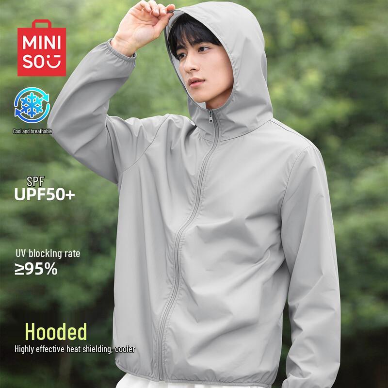 MINISO Men s UPF 50+ Sun Protection Hoodie Jacket XL