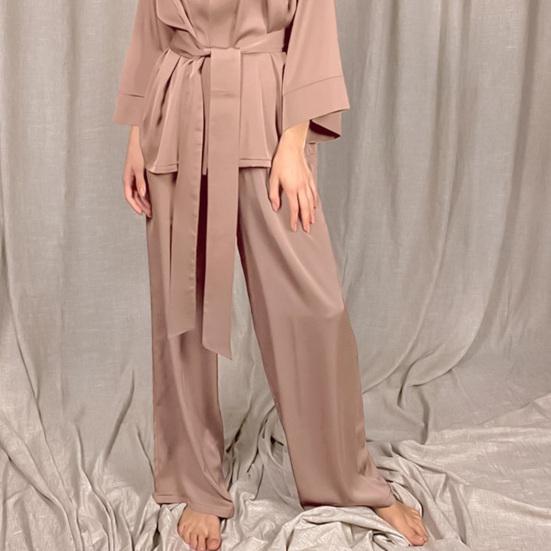 Long Pants Lady Nighty Suit Pajamas 