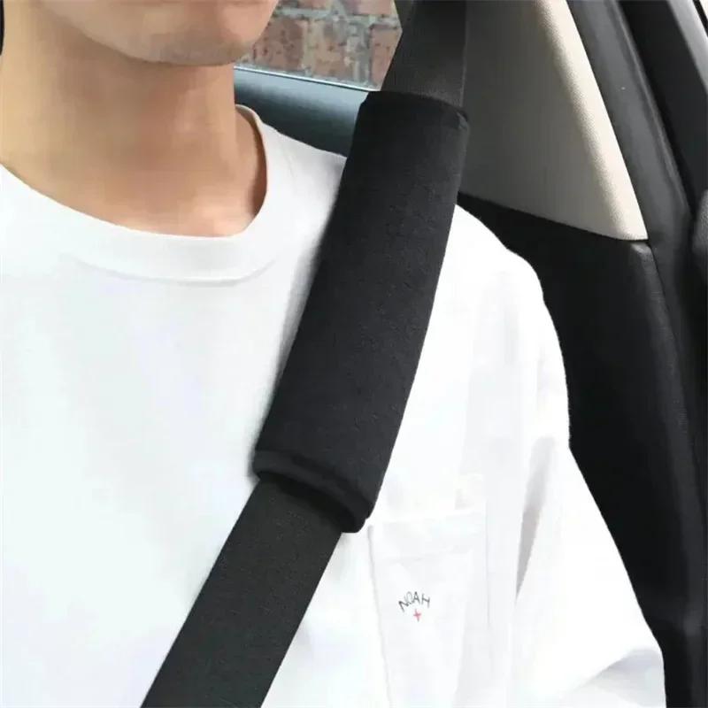 1-4pcs Soft Hairy Car Seat Belt Cushion Cover Safty Belt Seatbelt Shoulder Pad Protection For Kids Children Pink Accessories