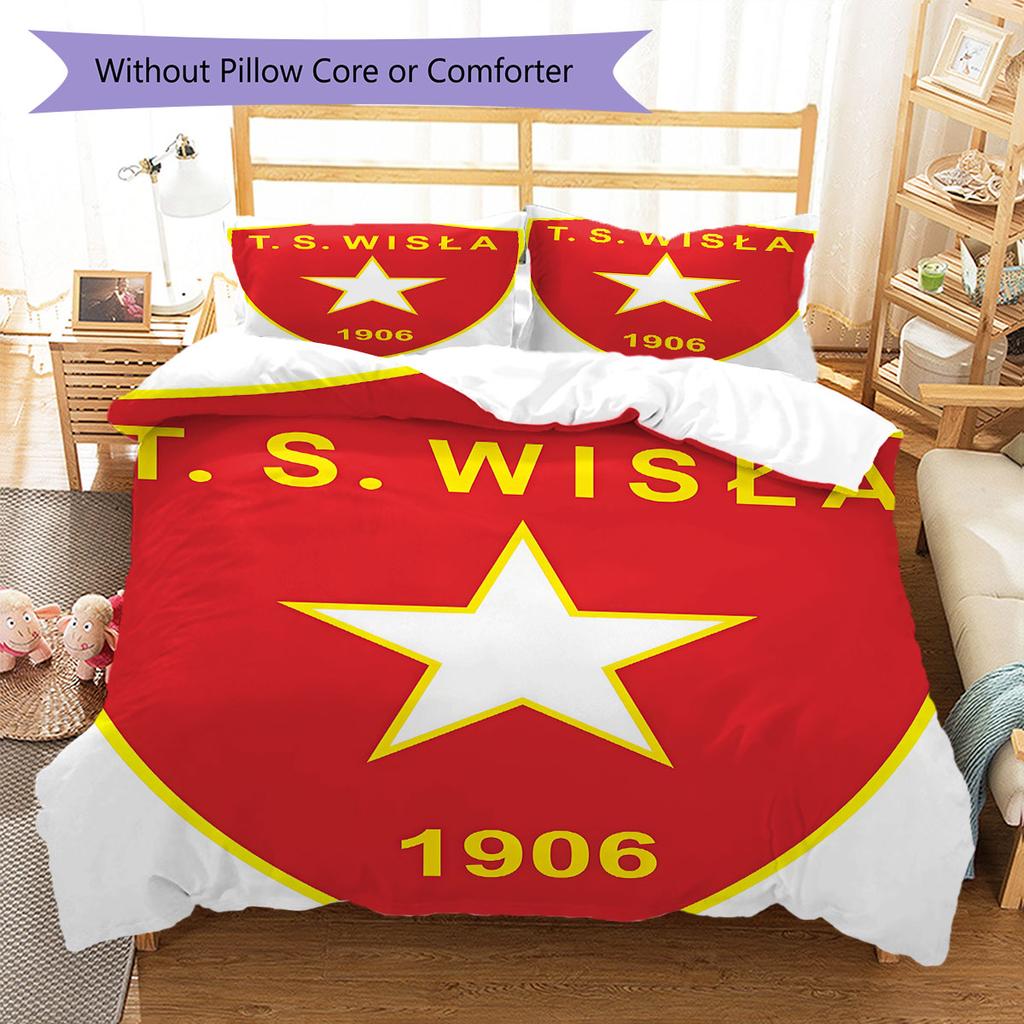 Wisła Poster Bedding Quilt Set Quilt Cover Pillowcase Home Decoration Birthday Gift (1 * Duvet Cover + 2 * Pillowcase, Without Core)