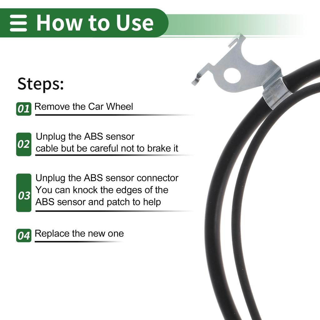 Motoforti Compatible with Suzuki Aelliana 2.3L 2006-2007 ABS Wheel Speed Sensor ABS Sensor Anti