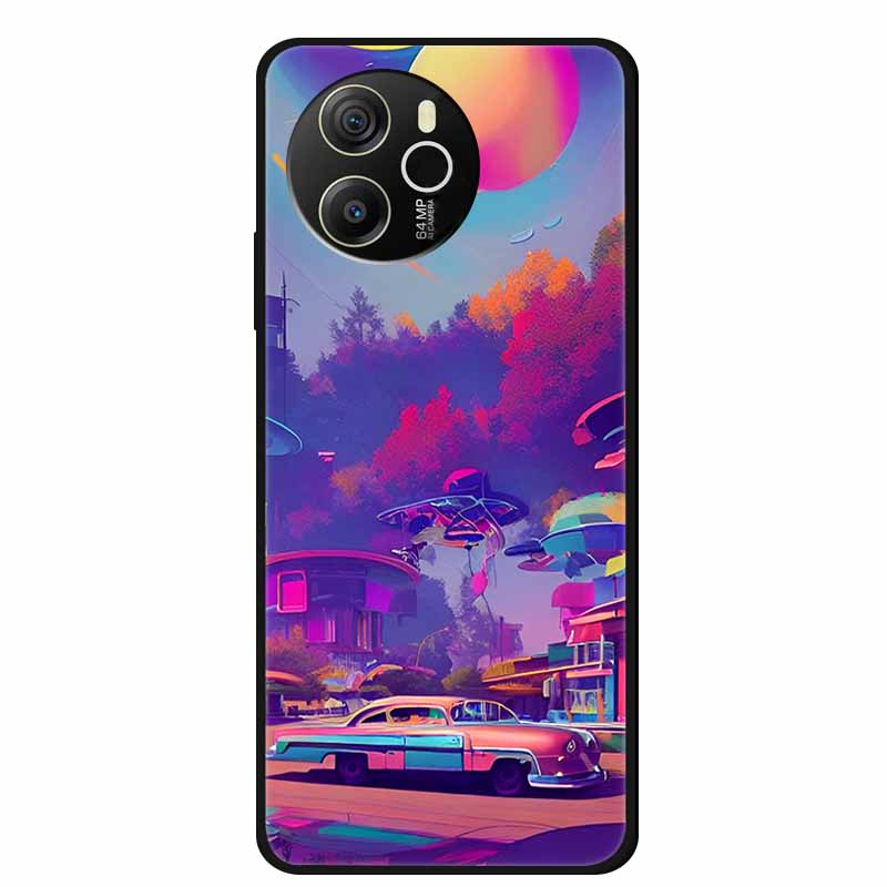 Para Funda Blackview Shark 8 Original Silicona Suave TPU Fundas de Teléfono Cubierta Trasera Para Blackview Shark8 Protector Moda Planeta Coque