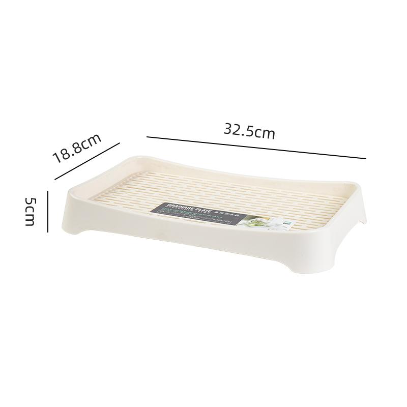 Multifunction Kitchen Bathroom Sink Rack Restaurant Fruit Dish Cup Drainboard Water Drying Pad Nordic Plastic Drain Tray