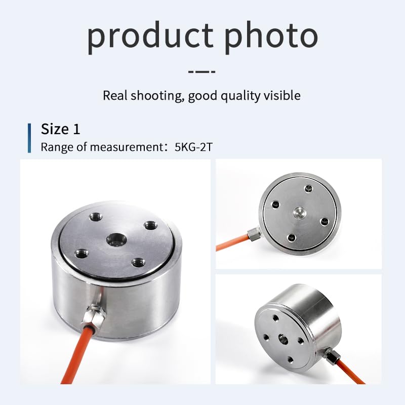 QILICHUANGAN Wägezelle, Hochpräzisions-Drucksensor, Messbereich 0-200 kg, Edelstahl, IP65/66 Wasserdicht (0-20KG)