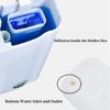 1Pc Toilet Solid Soap Box Tank Replacement Plastic Toilet Tank Accessory Modern Style No Electricity Required