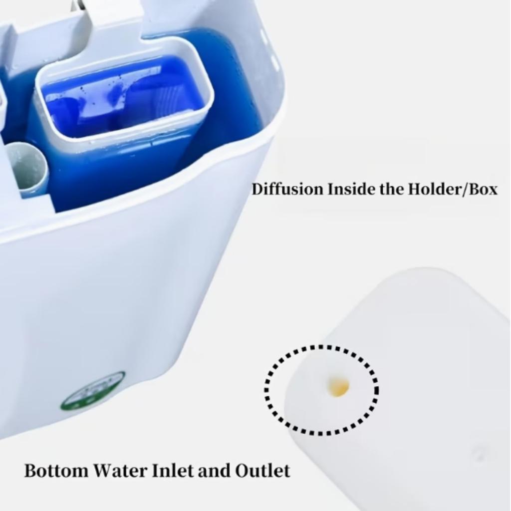 1Pc Toilet Solid Soap Box Tank Replacement Plastic Toilet Tank Accessory Modern Style No Electricity Required