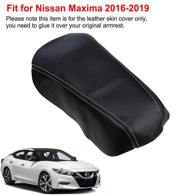 Auto Center Console Armrest Box Cover Leather Protector Pad Interior Accessories Fit for Nissan Maxima 2016-2019