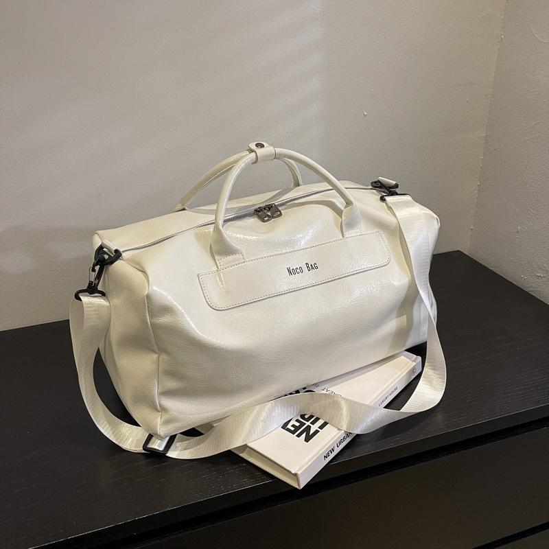 

Сумка для хранения влажных и сухих вещей для путешествий, женская, из масляного воска, из искусственной кожи, для деловых поездок, большая вместимость, мужская сумка для фитнеса