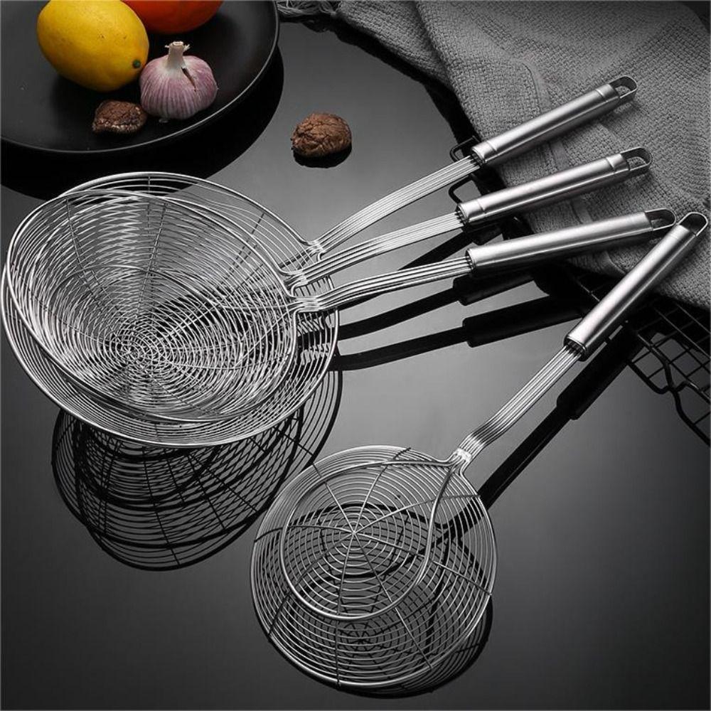 Wire Colander Large leakage hole Fried Filter Cooking Tool Ladle Skimmer  Frying
