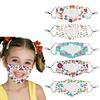 5PC Children Outdoor Mask With Clear Window Visible Expression For Deaf Mute
