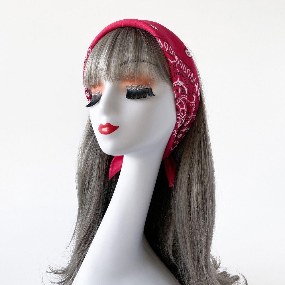 Triangle Scarf Cashew Nut Print Scarves Scarf Hair Band Printed Silk Scarf  Female