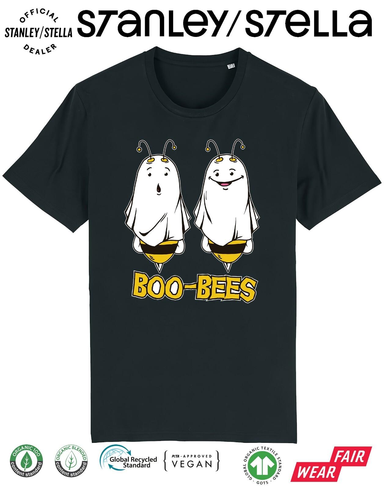 Boo Bees HALLOWEEN T-Shirt Mens Womens Tees Top Funny Horror Costume Fancy Dress / S